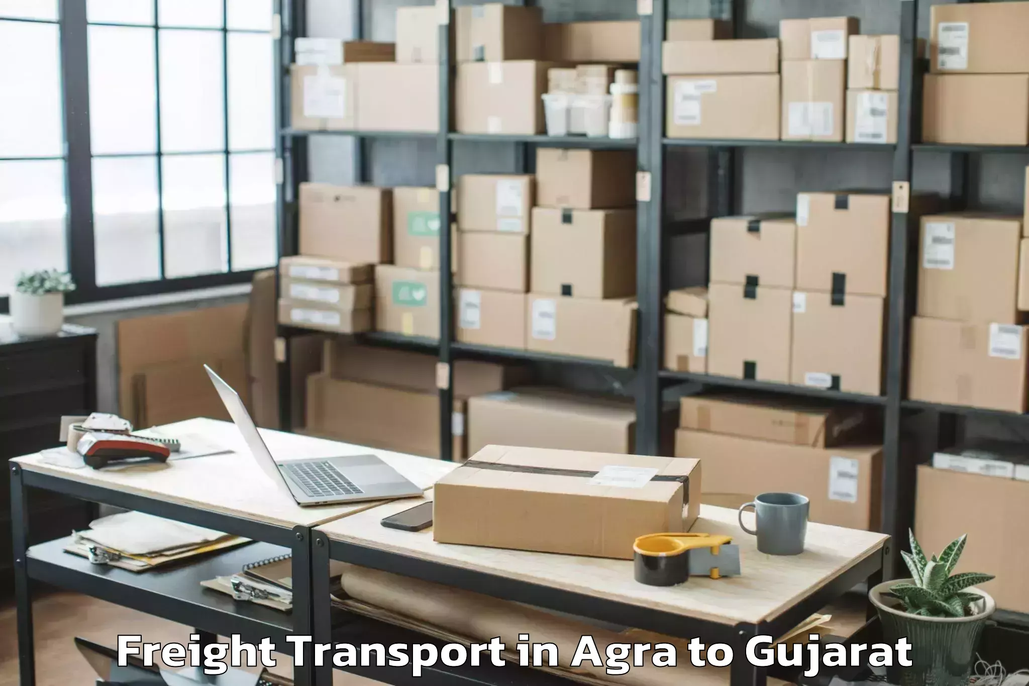 Book Your Agra to Amod Freight Transport Today